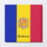 Íman Bandeira de Andorra e adeptos de férias/esportes d<br><div class="desc">Imãs de geladeira: Andorra e Europa - amar o meu país e Andorra banir presentes de férias</div>