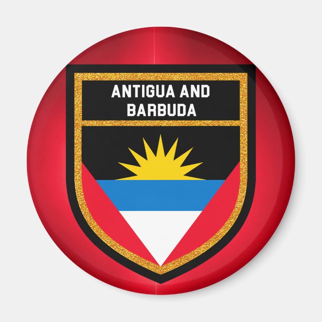 Íman Bandeira De Antígua E Barbuda (Frente)