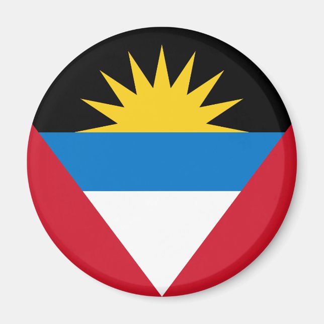 Íman Bandeira de Antígua e Barbuda Patriótica (Frente)