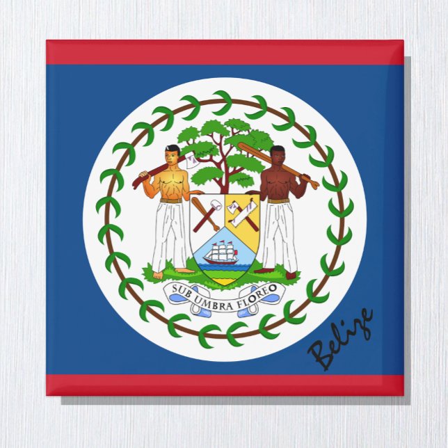 Íman Bandeira de Belize e fãs de feriados e esportes da (Criador carregado)