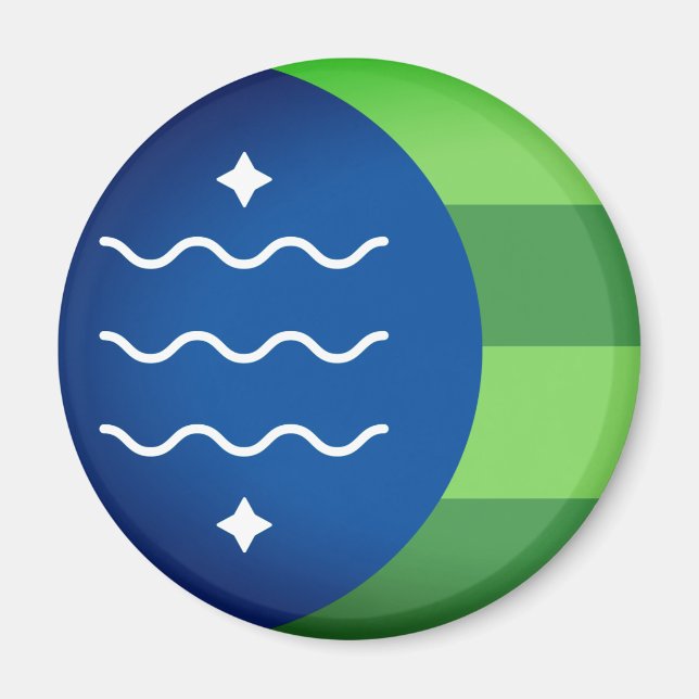 Íman Bandeira de Bellingham, Washington (Frente)