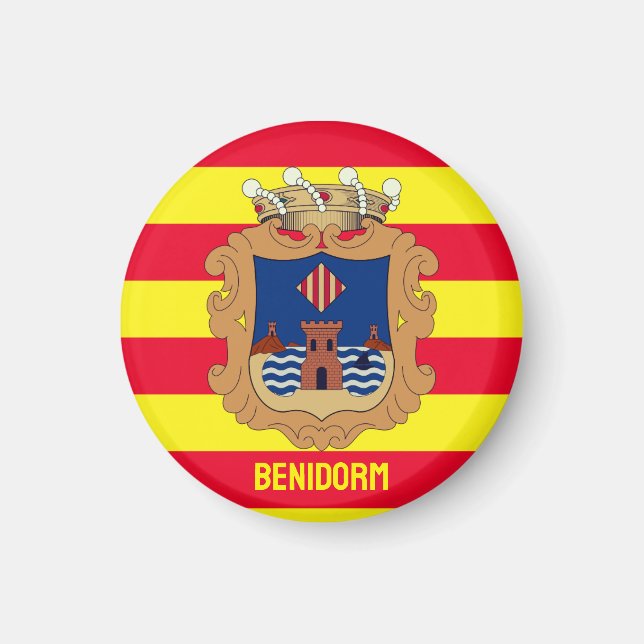 Íman Bandeira de Benidorm - Comunidad Valenciana (ESP) (Frente)