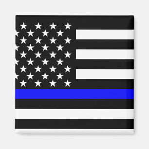 Íman Bandeira de Blue Line E.U.