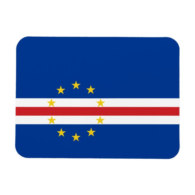Íman Bandeira de Cabo Verde (Horizontal)