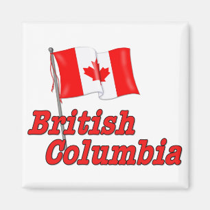 Íman Bandeira de Canadá - Columbia Britânica