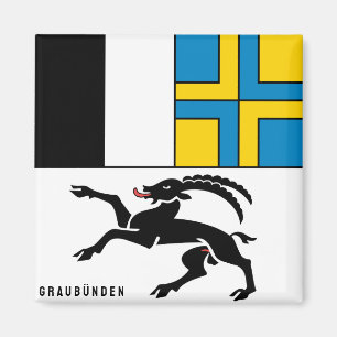 Íman Bandeira de Cantão Graubünden, Suiça