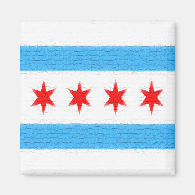 Íman Bandeira de Chicago (Frente)