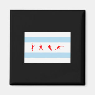 Íman Bandeira de Chicago Illinois Sketll Vender Futebol