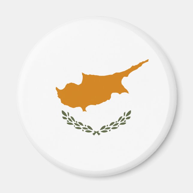 Íman Bandeira de Chipre (cipriota grego) (Frente)