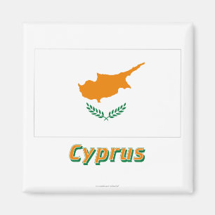 Íman Bandeira de Chipre com nome