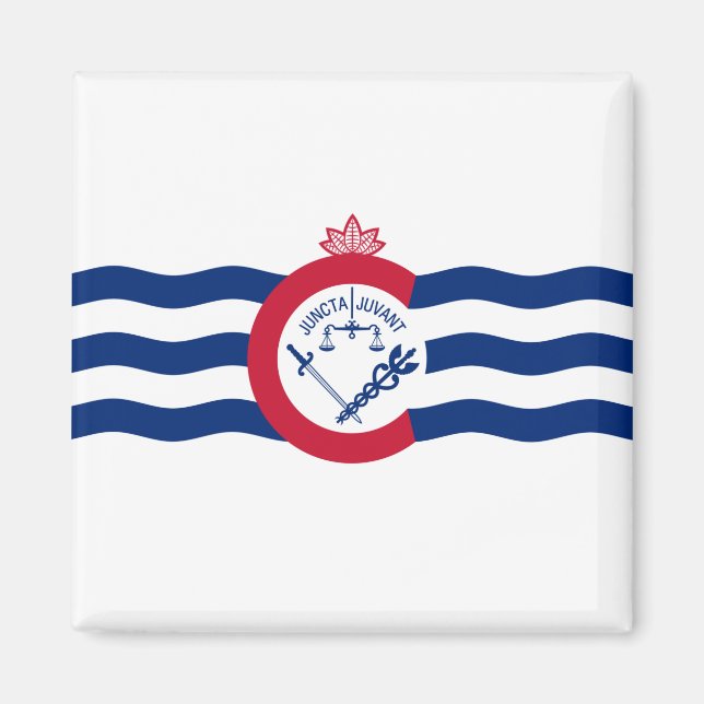 Íman Bandeira de Cincinnati (Ohio) (Frente)