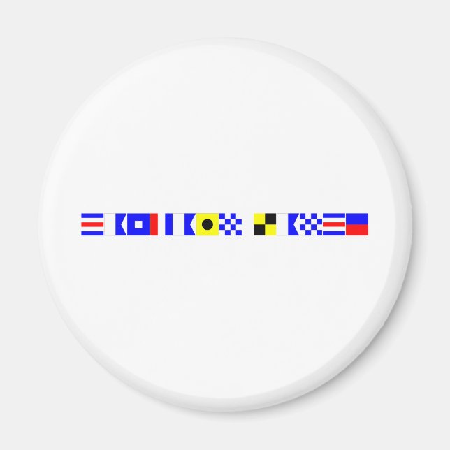 Íman bandeira de código capitão lance (Frente)