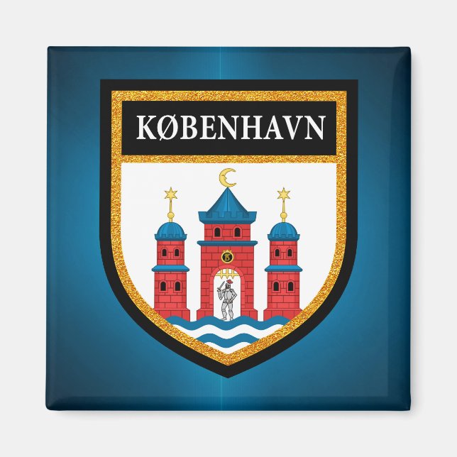 Íman Bandeira de Copenhaga (Frente)