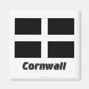 Íman Bandeira de Cornualha com nome