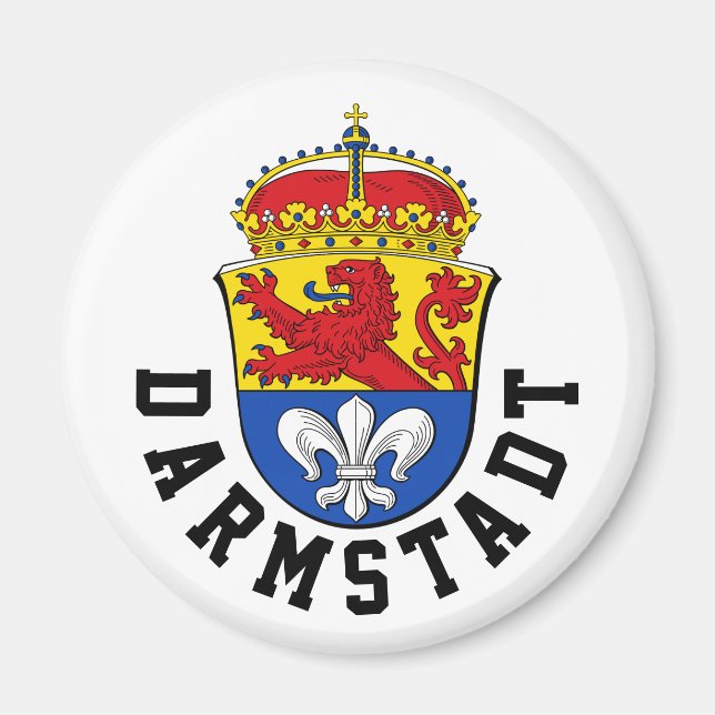Íman Bandeira de Darmstadt, Alemanha (Frente)