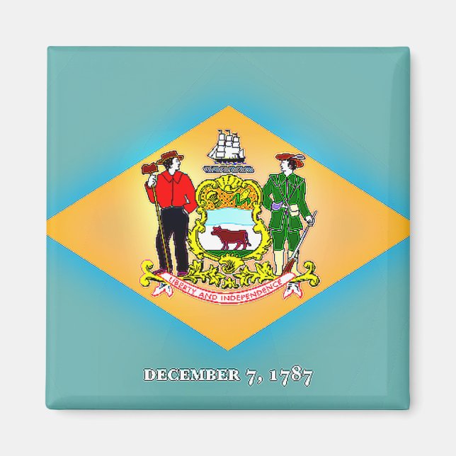 Íman Bandeira de Delaware (Frente)