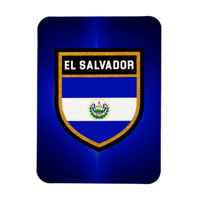 Íman Bandeira de El Salvador (Vertical)