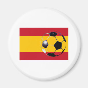 Íman Bandeira de Espanha de bola de futebol2 O MUSEUM Z