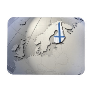 Íman Bandeira de Finlandia