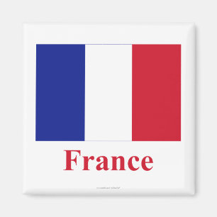 Íman Bandeira de France com nome