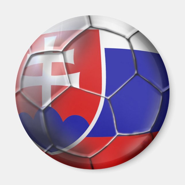 Íman Bandeira de futebol eslovaca dos presentes esloven (Frente)