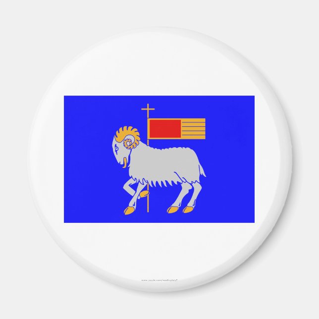 Íman Bandeira de Gotlands län (Frente)