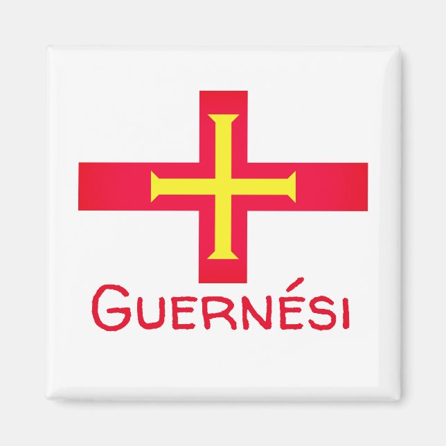 Íman Bandeira de Guernési (Frente)