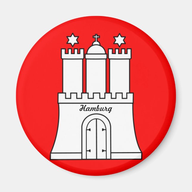 Íman Bandeira de Hamburgo (Frente)