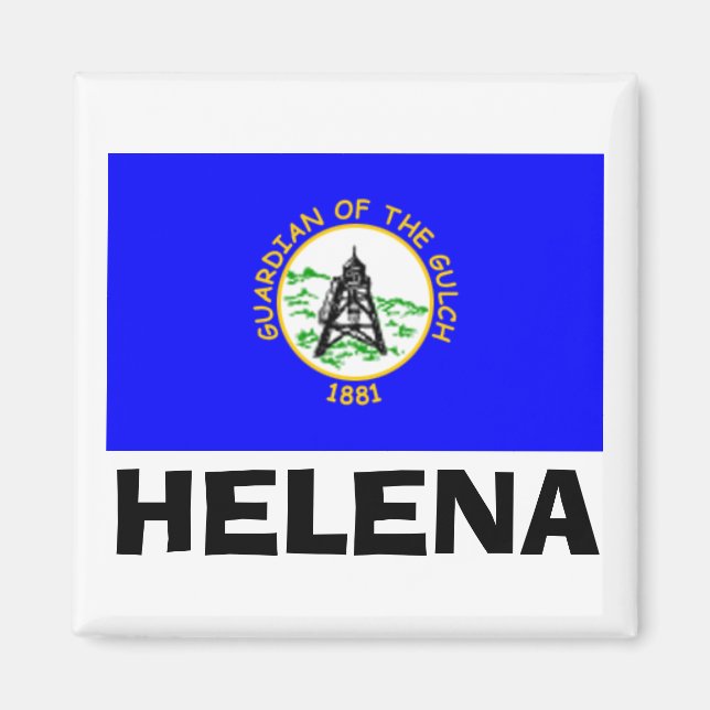 Íman Bandeira de Helena, Montana (Frente)