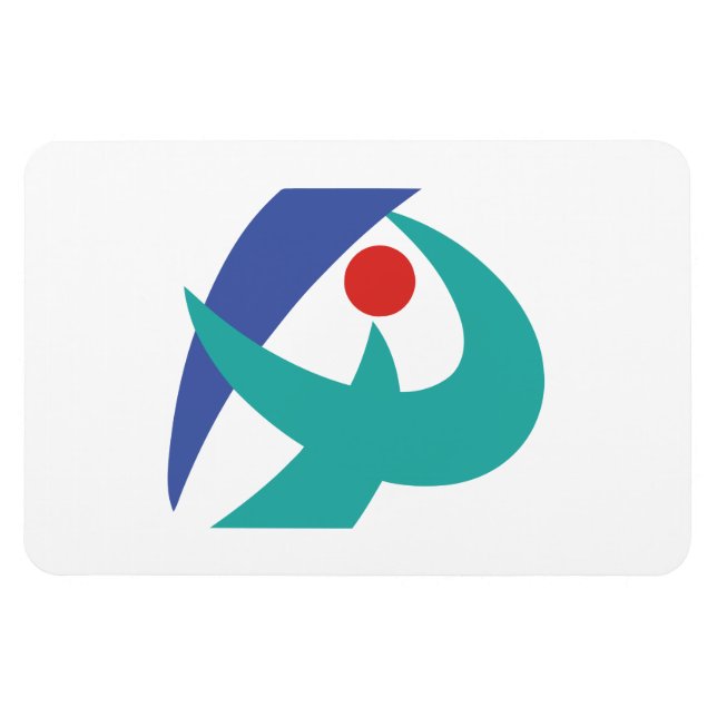 Íman Bandeira de Iga, Mie, Japão (Horizontal)