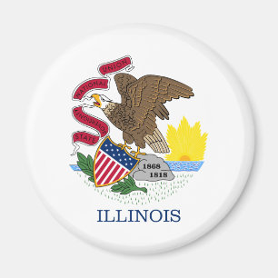 Íman bandeira de Illinois