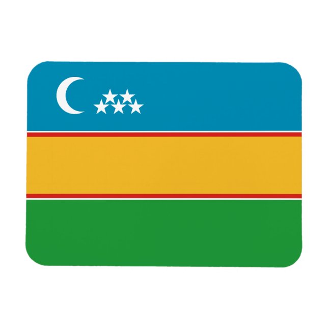 Íman Bandeira de Karakalpakstan (Horizontal)