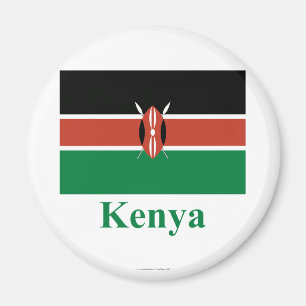 Íman Bandeira de Kenya com nome