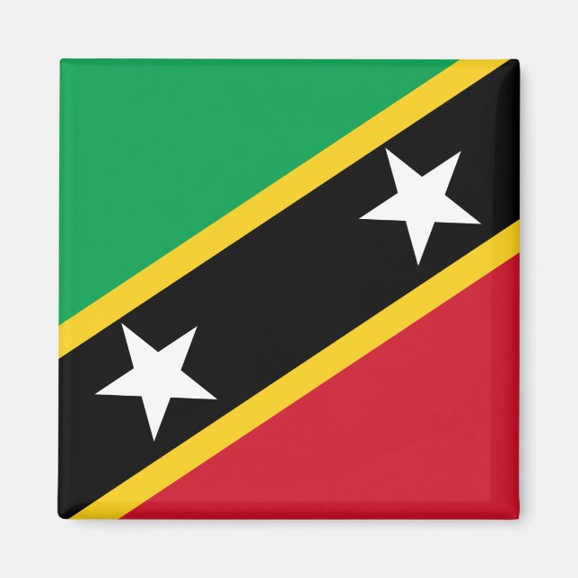 Íman Bandeira de Kitts e Nevis Santos (Frente)