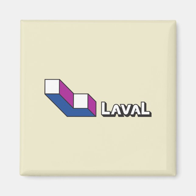 Íman Bandeira de Laval (Quebec, Canadá) (Frente)