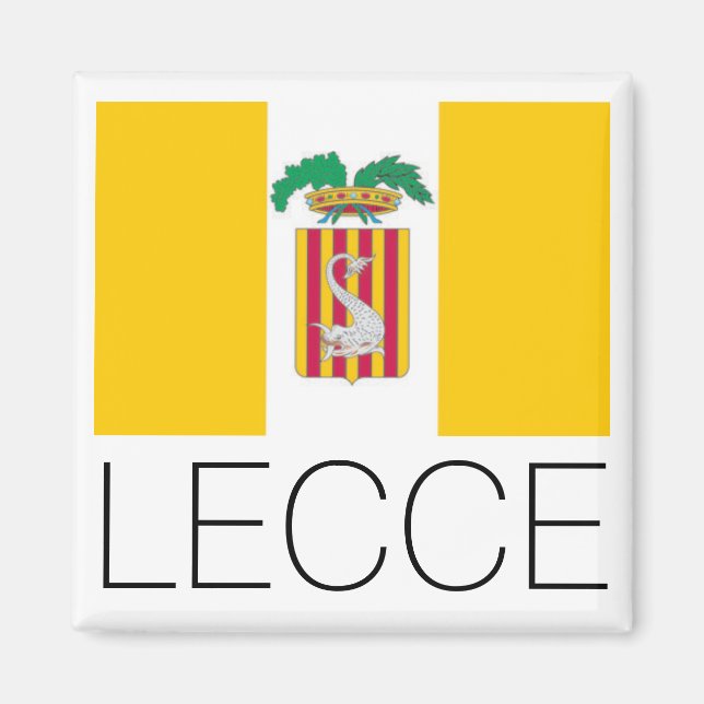 Íman Bandeira de Lecce, Apúlia (Itália) (Frente)