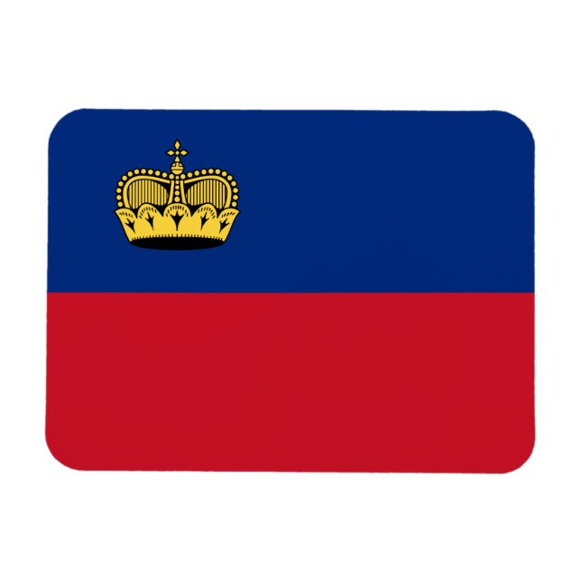 Íman Bandeira de Liechtenstein (Horizontal)