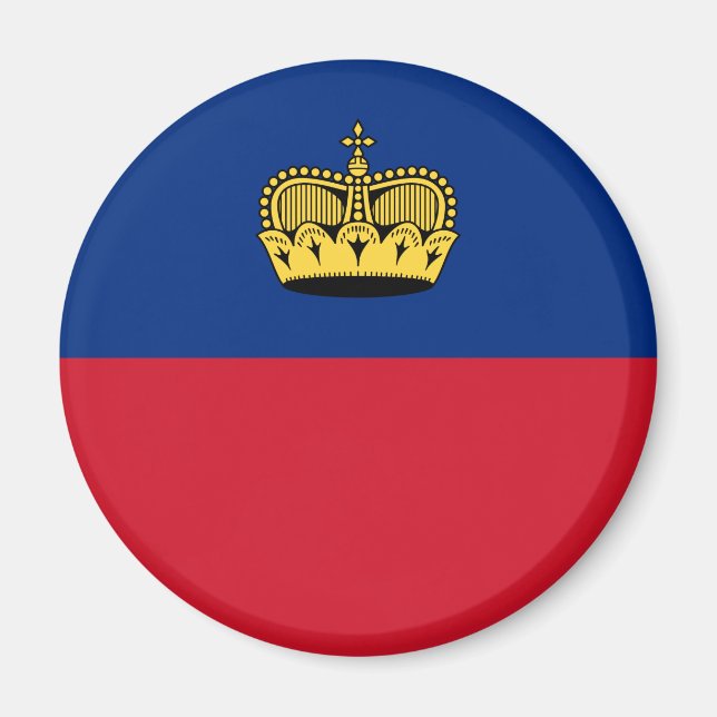 Íman Bandeira de Liechtenstein (Frente)