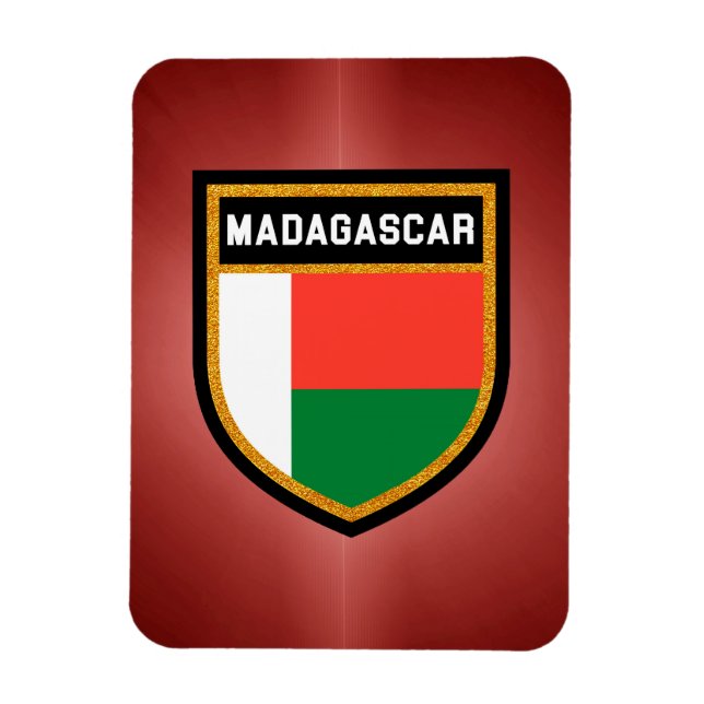 Íman Bandeira de Madagáscar (Vertical)