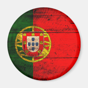 Íman Bandeira de madeira velha de Portugal