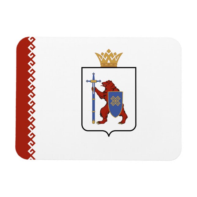 Íman Bandeira de Mari El (Horizontal)