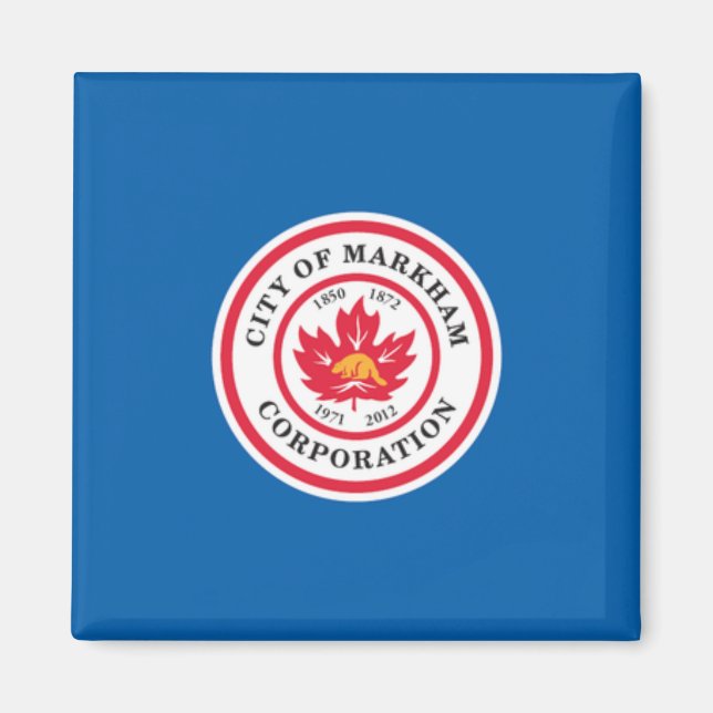Íman Bandeira de Markham (Ontário, Canadá) (Frente)