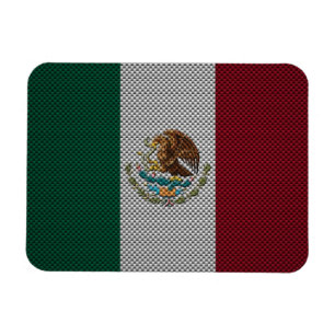 Íman Bandeira de México com efeito da fibra do carbono