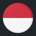 Íman Bandeira de Mônaco<br><div class="desc">Bandeira patriótica de Mônaco.</div>