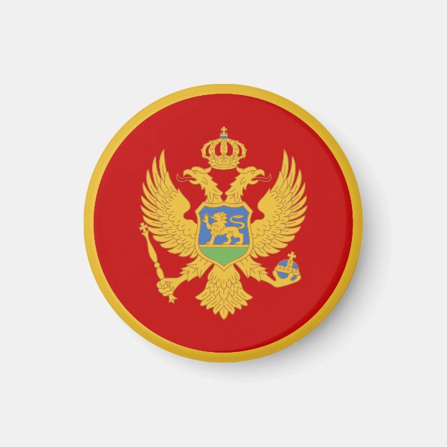 Íman bandeira de Montenegro (Frente)
