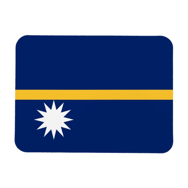 Íman Bandeira de Nauru (Horizontal)