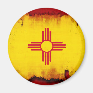 Íman Bandeira de New mexico do estilo do Grunge