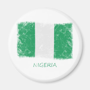 Íman Bandeira de Nigéria do Grunge