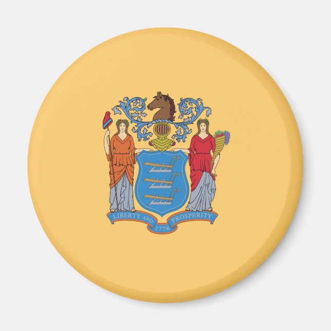 Íman Bandeira de Nova Jersey (Frente)