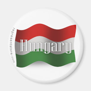 Íman Bandeira de ondulação de Hungria